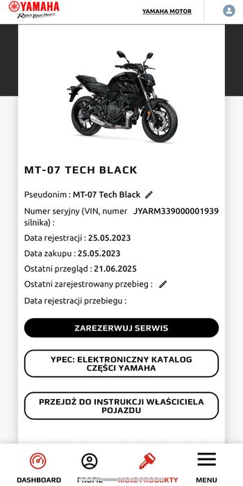 YAMAHA MT-07 2023  Polski Salon