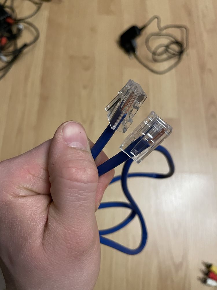 Kabel sieciowy Ethernet niebieski