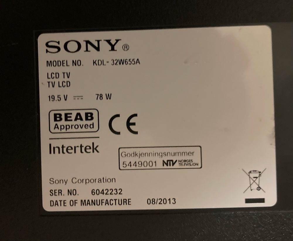 Телевизор смарт Sony LED Full HD 32’’