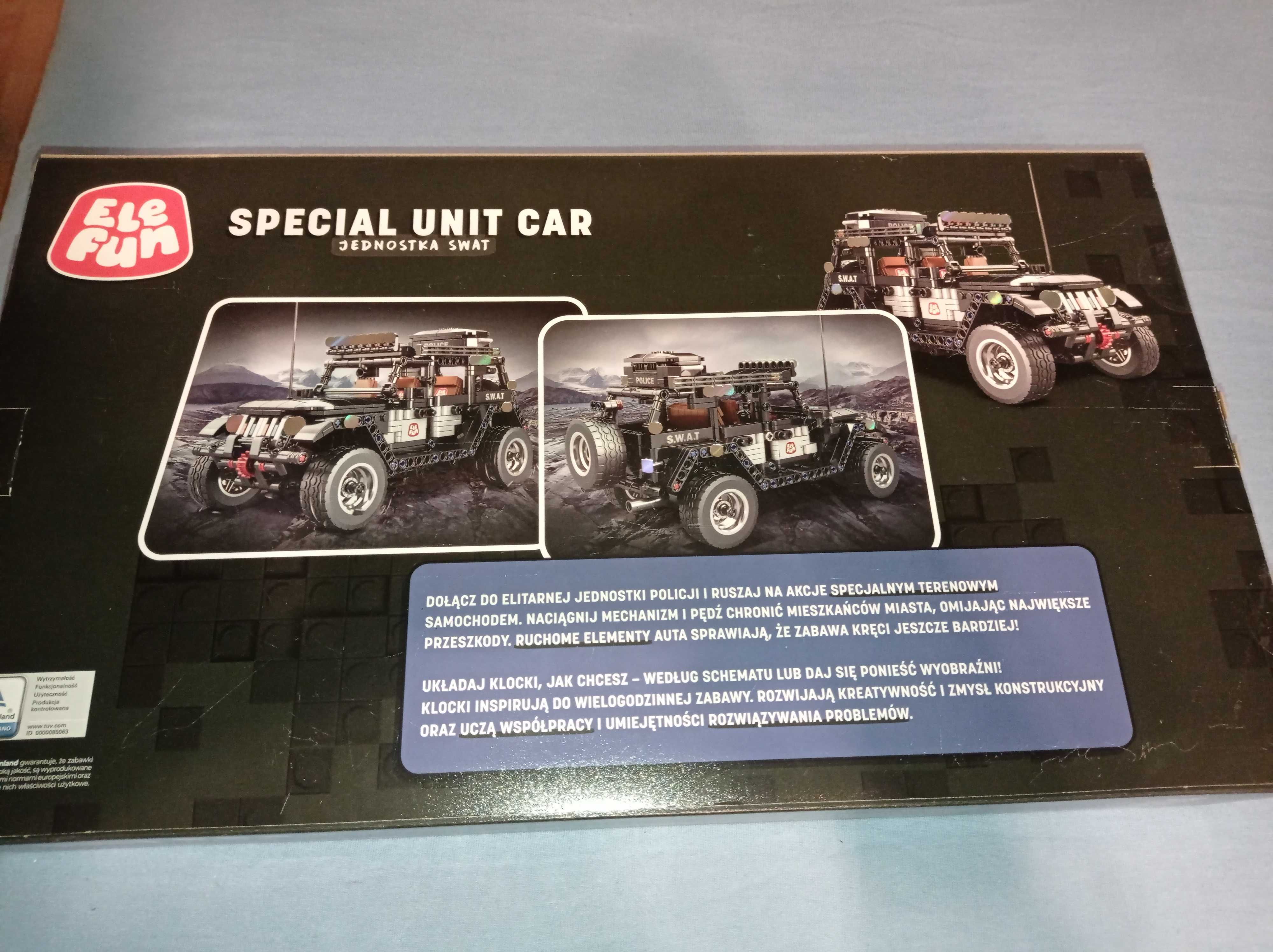 KLOCKI ELEFUN JEDNOSTKA SWAT 825el - jak klocki LEGO, pod choinka !
