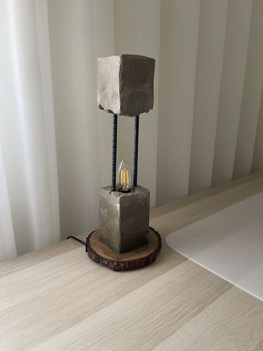 Candeeiro mesa de betão