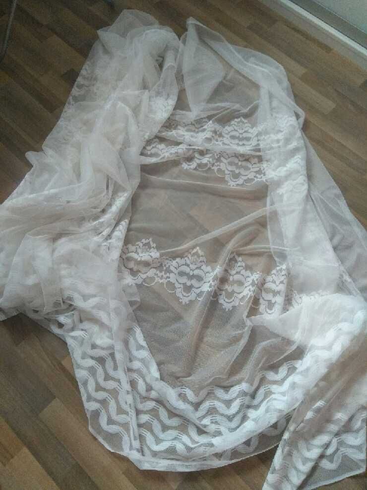 Biala firanka nowa