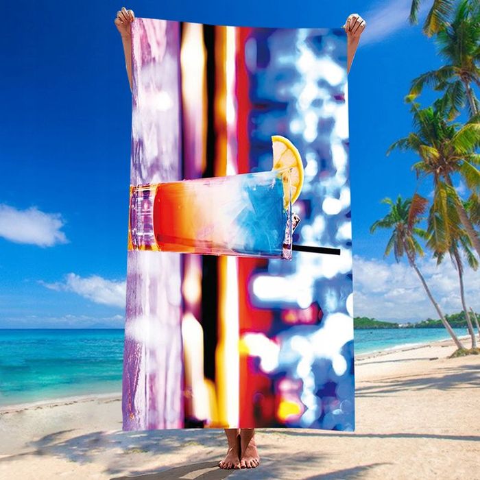 Ręcznik Plażowy Holiday Szybkoschnący Mikrofibra Kolorowy 100x180