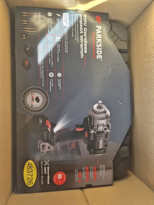 PASSP li C4 nowy zestaw aku 4ah parkside performance klucz udarowy lad