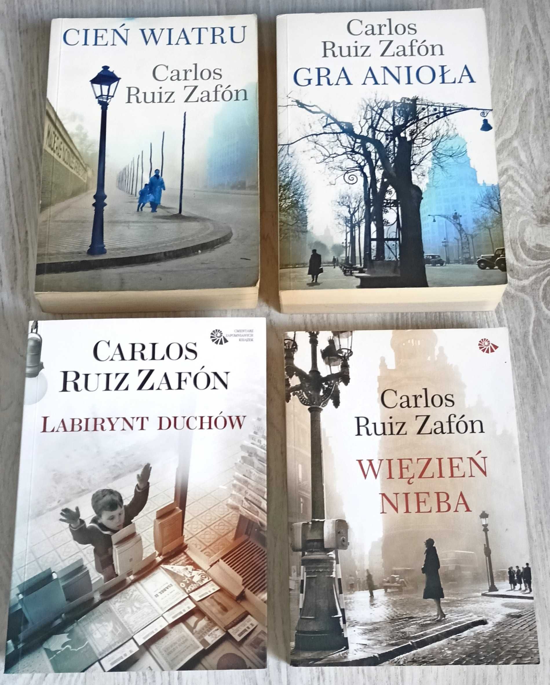 Carlos Ruiz Zafon Więzień nieba Cień wiatru Labirynt duchów Gra anioła