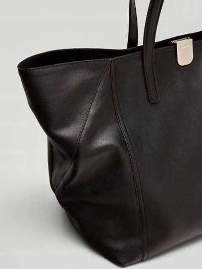 LUX, MASSIMO Dutti, Skórzana dużą torba z nappy