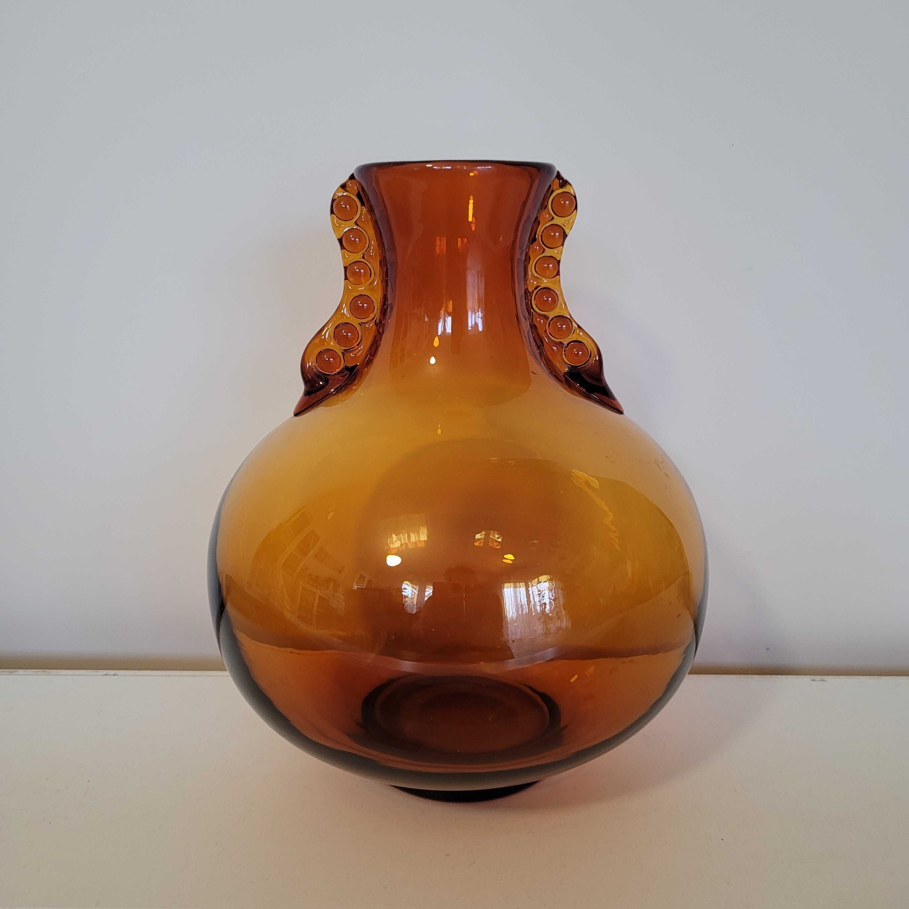 Stary wazon PRL ręcznie formowany butla Huta Laura vintage