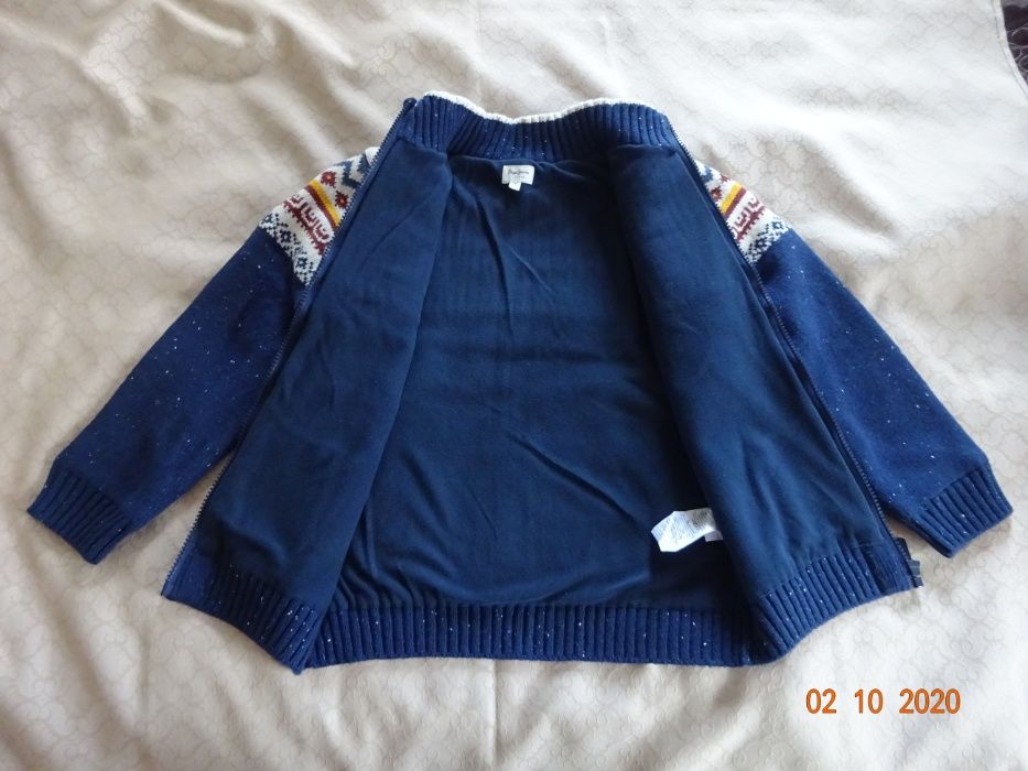 Nowa bez Metki ! Bluza Sweter Ocieplany Firmy Pepe Jeans Rozmiar 128