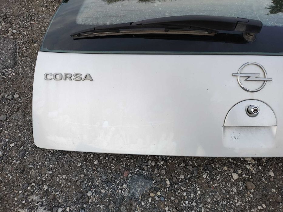 Klapa bagażnika Opel Corsa C srebrna Z157 kompletna