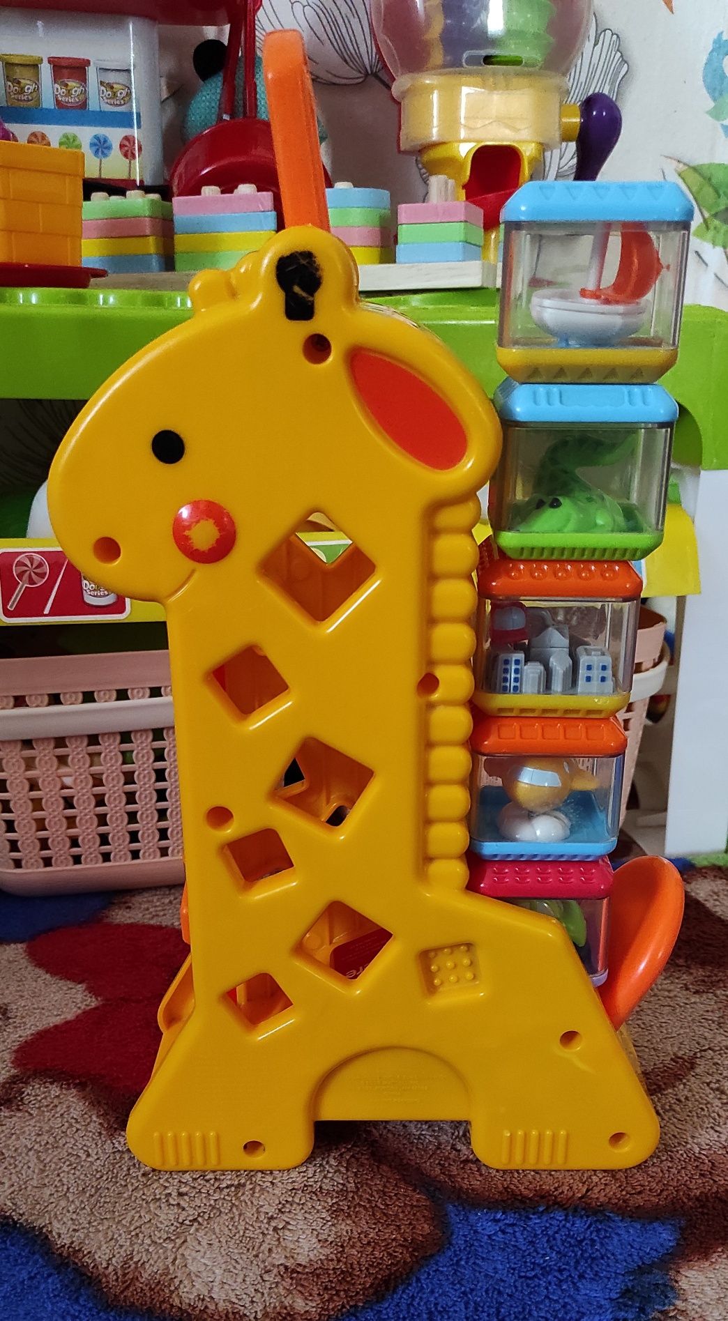 Жираф з кубиками Fisher price