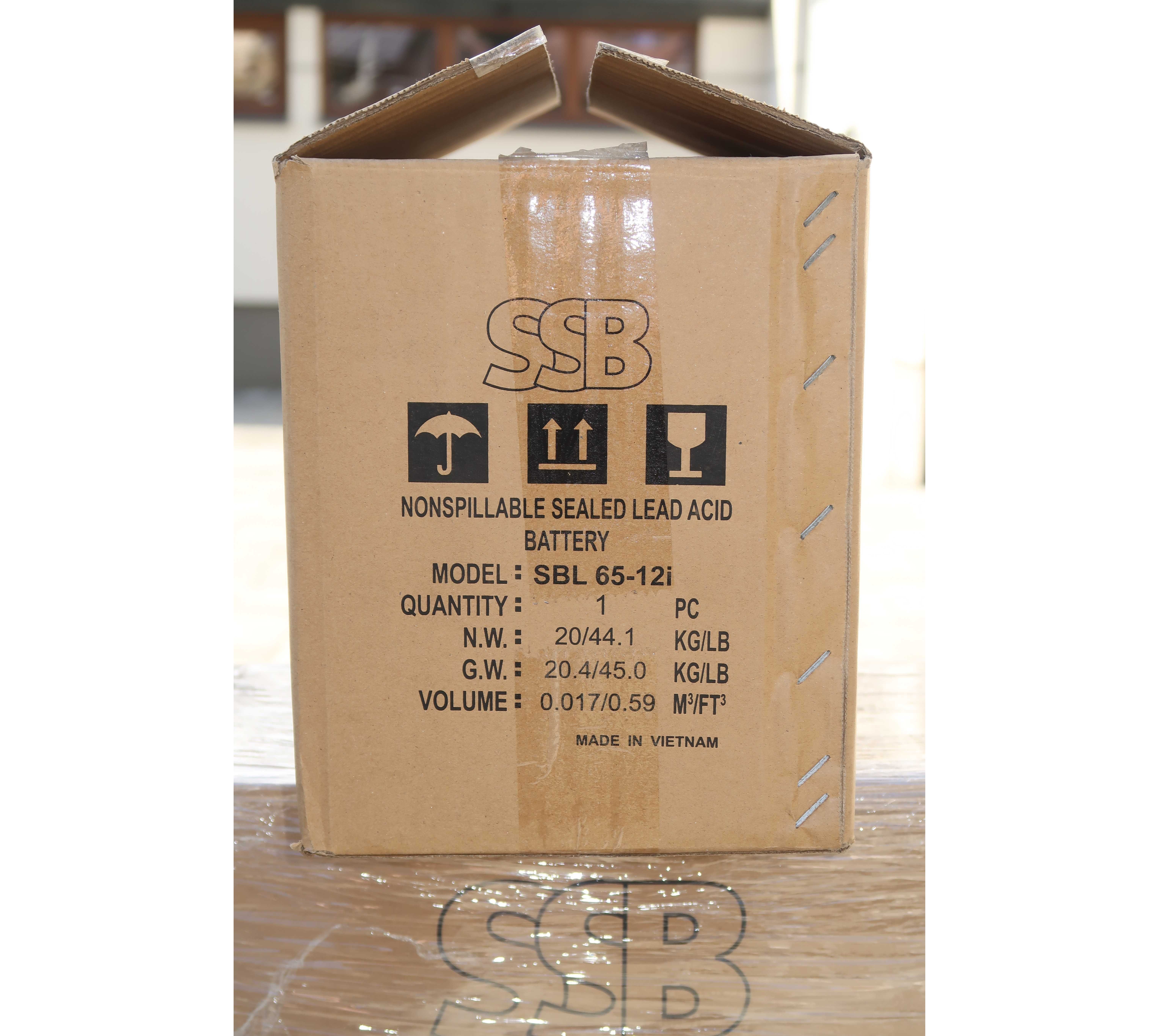 Akumulator do fotowoltaiki, kampera 12V 65Ah AGM SSB SBL65-12i – NOWY