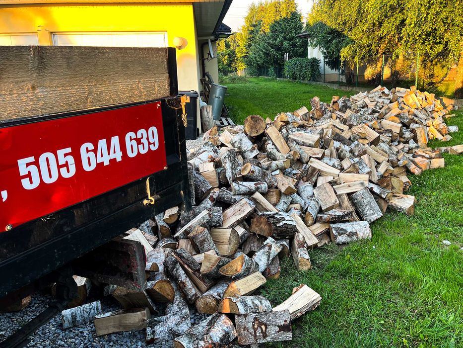 Drewno kominkowe opałowe DĄB BUK BRZOZA SOSNA OLCHA Transport GRATIS