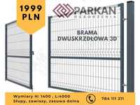 Brama dwuskrzydłowa panelowa 1400 x 400 - PARKAN - OPOLE