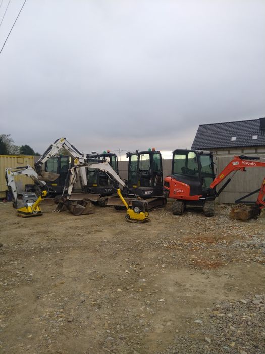 Wypożyczalnia minikoparki bez operatora transport SkawinaAlwerniaZator