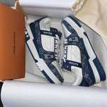 Louis Vuitton LowLvTrainerBlue Oryglnał Nowe Trampki Dowóɖ zakupu 43