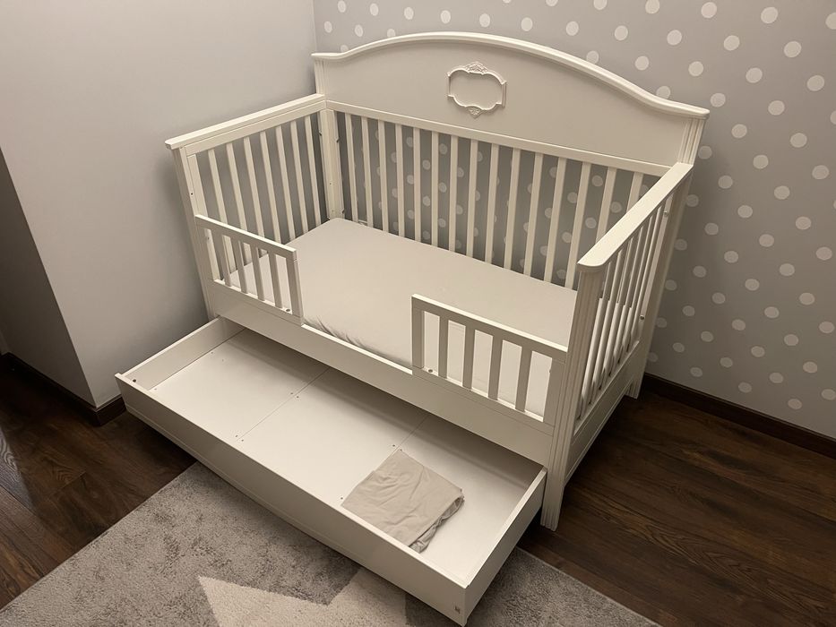 Łóżeczko dziecięce Bellamy GoodNight, kolor Pure White, stan bdb
