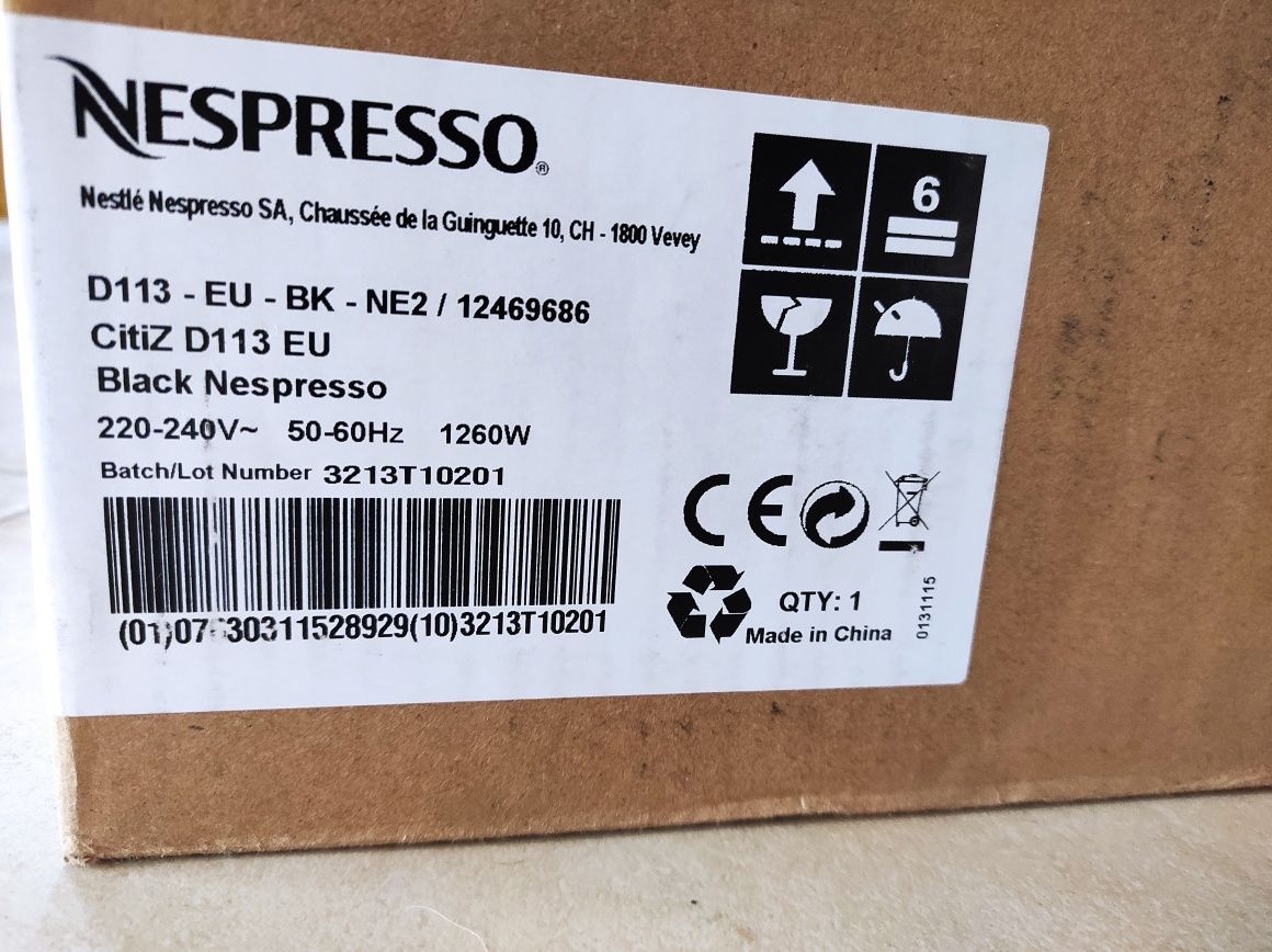 Nespresso CitiZ Limousine Black - Nova