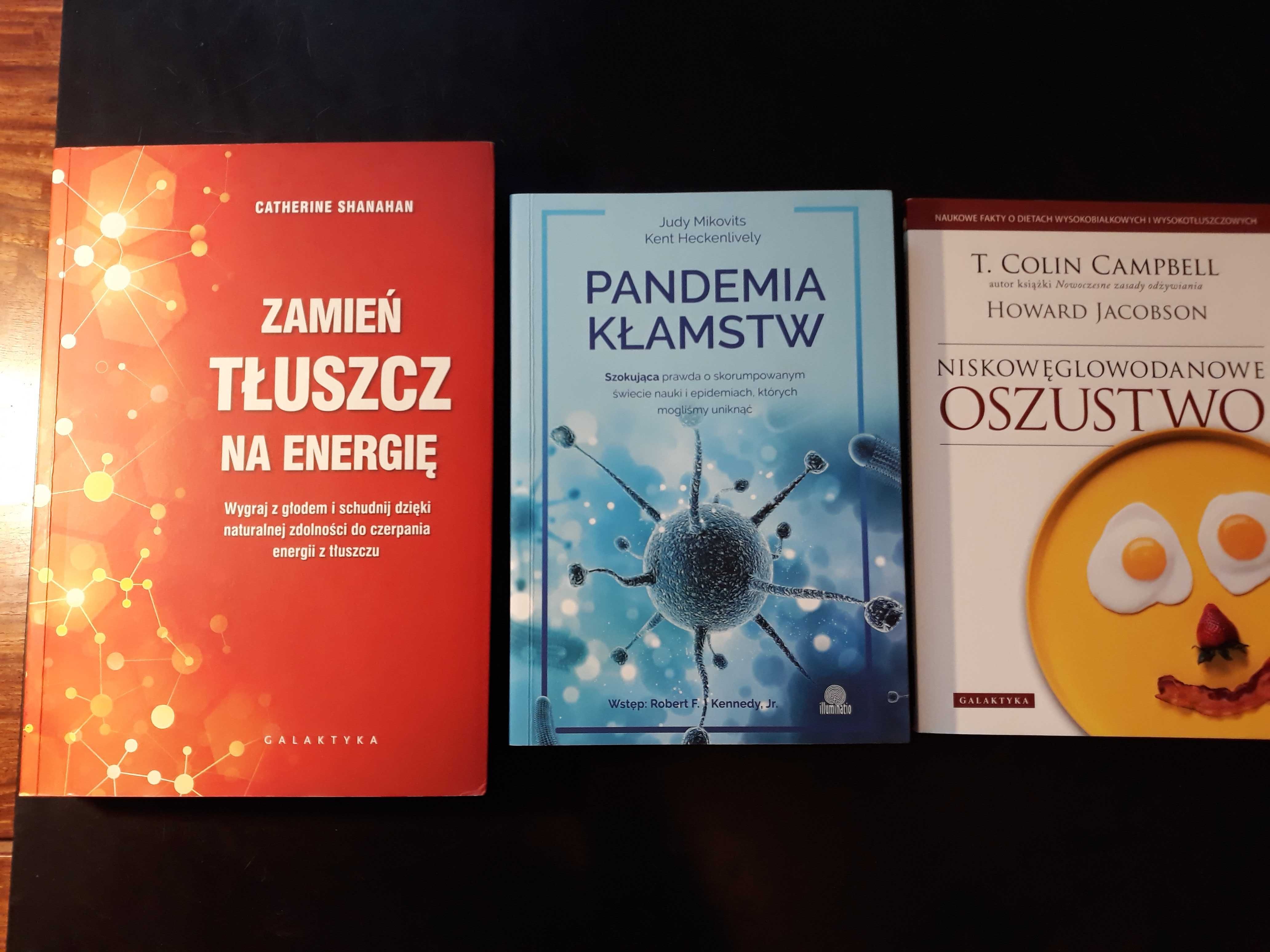 Zdrowe odżywianie, zestaw 3 książek, obalających mity medialne.