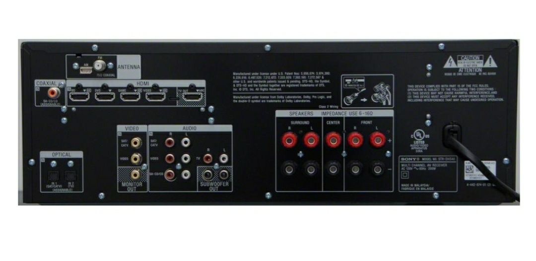 Sony STR-DH540 5.2. amplituner kina domowego 145W 3D 4K, czytaj opis!