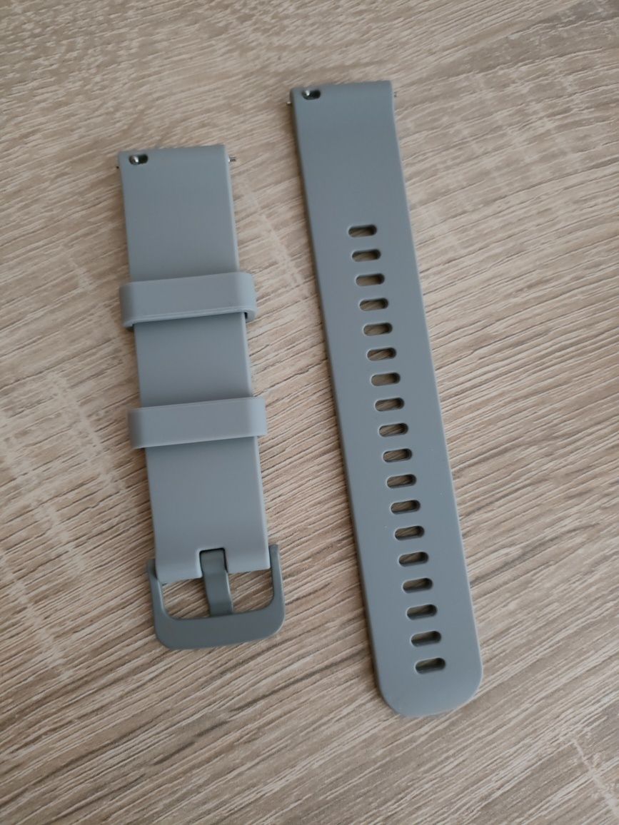 Pasek silikonowy do smartwatcha/zegarka szary 20 mm !