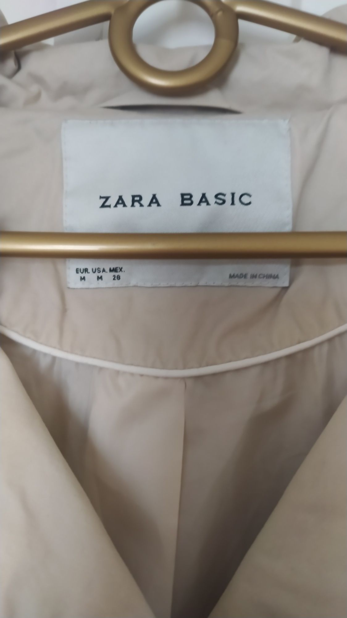 Плащ  тренч Zara Basic