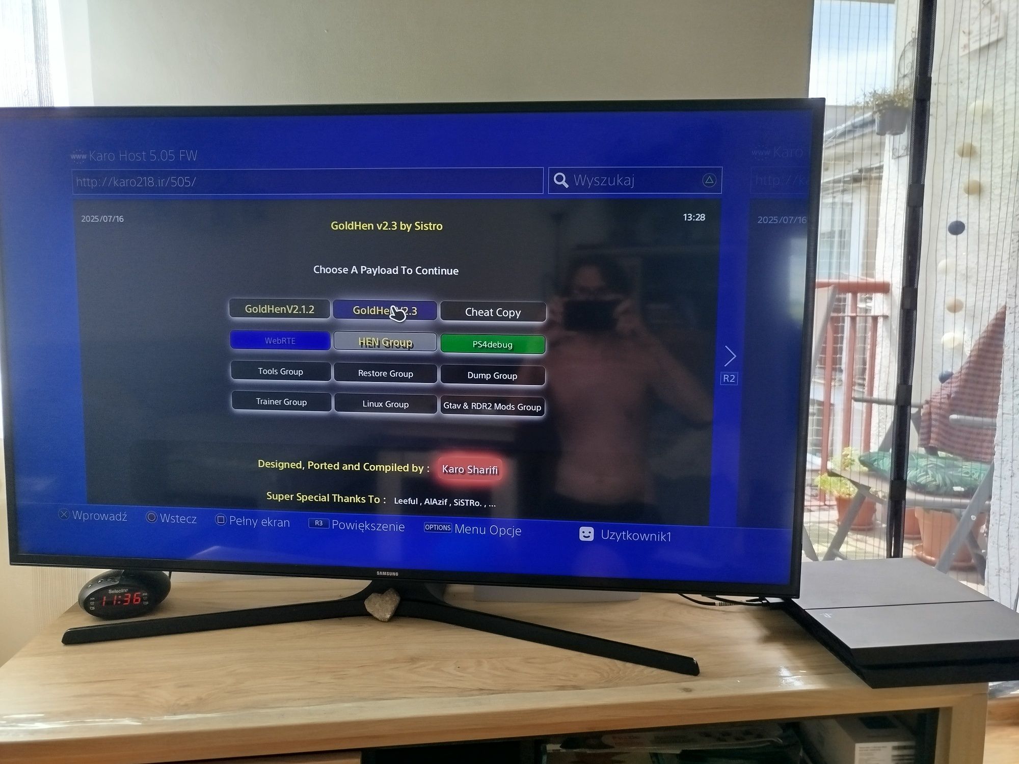 PlayStation 4 PS4 5.05 przerobiona GoldHen