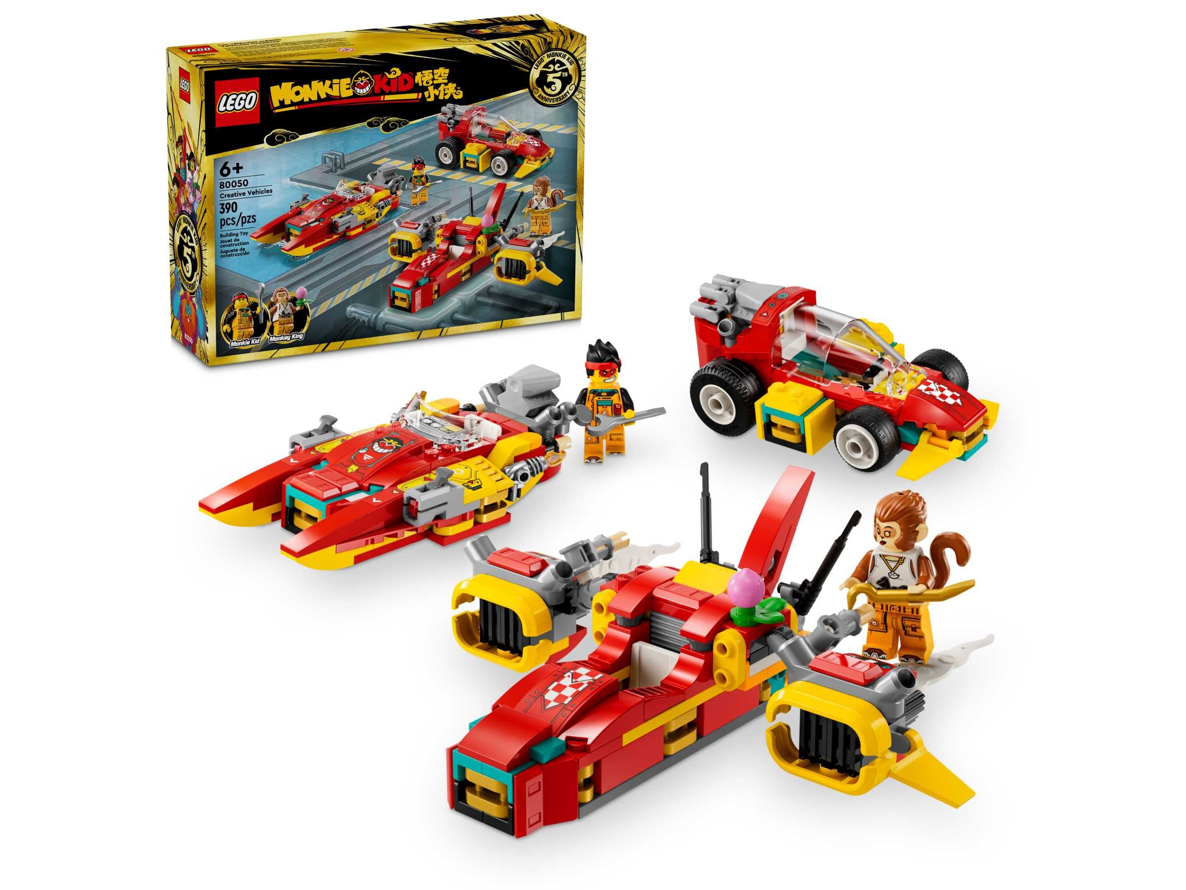 Конструктор LEGO Monkie Kid 80050 Креативні транспортні засоби
