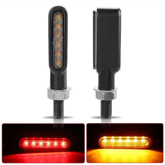Conjunto de Piscas Dinâmicos LED com Luz de Presença - 6 LEDs