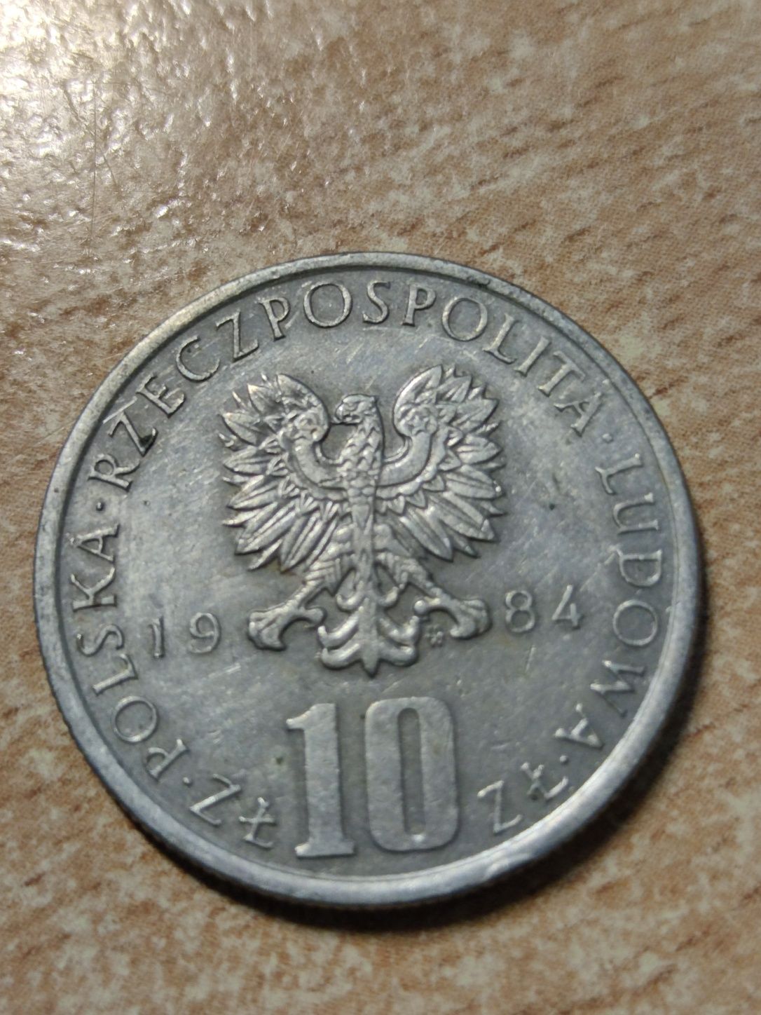 Moneta 10 zł PRL z Prusem 1984