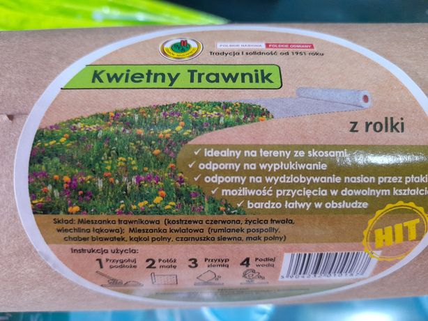 Kwietny Trawnik, nasiona traw i kwiatów 5 m kw