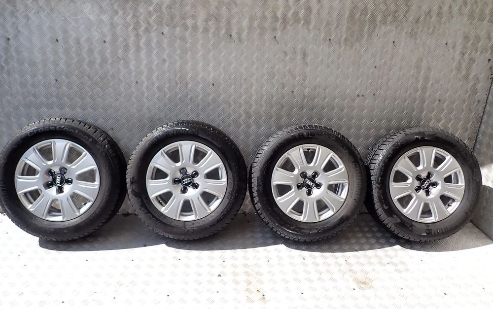 KOŁA FELGI ALUMINIOWE AUDI Q5 Q3  6,5JX16  ET 33 5X112V  8V0601025Q Z OPONAMI ZIMA 215/65/16
