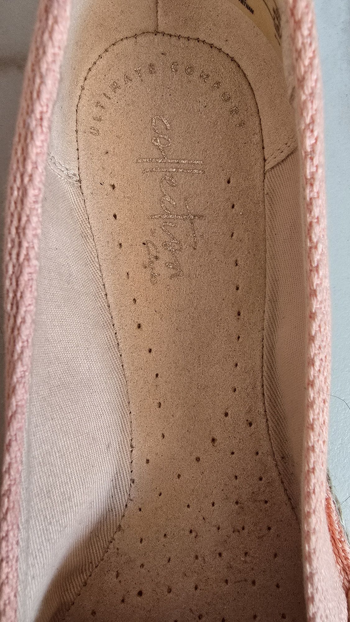 Жіночі балетки,тряпчані, Clarks, легенькі балетки