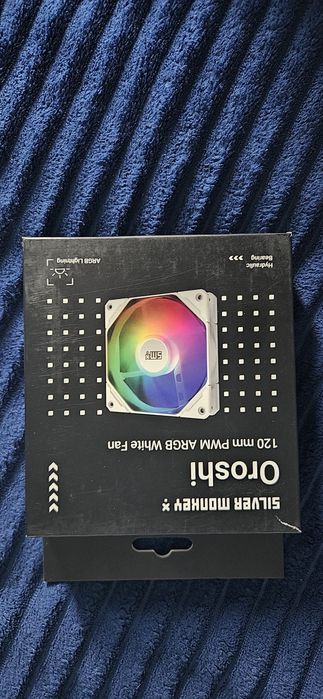 Silver Monkey X oroshi 120mm pwm white fan argb