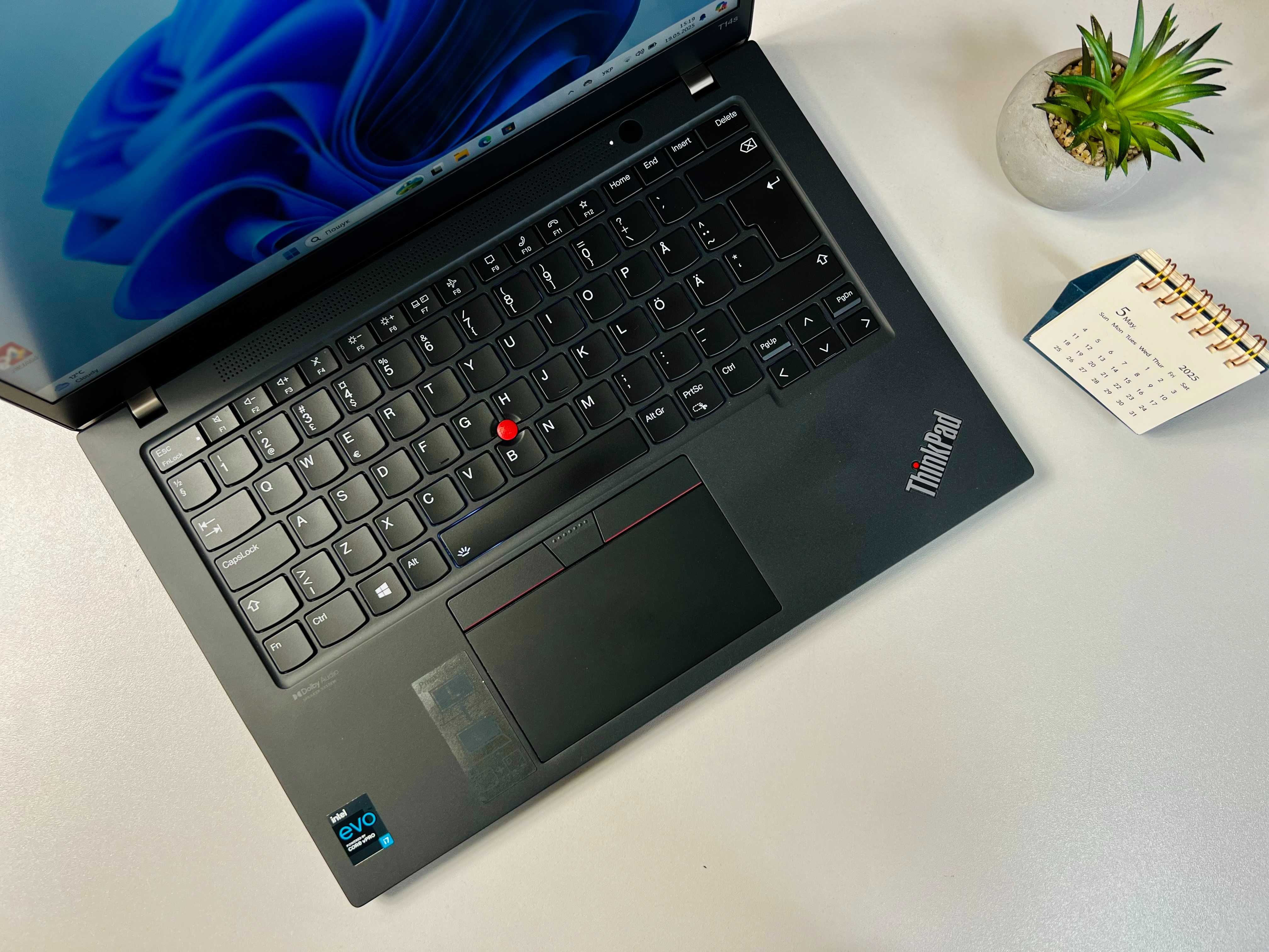 Сенсорний Lenovo ThinkPad T14s G2·i7-1185G7·32GB+SSD512M2·FHD·Гарантія