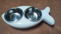 HING CAT COMEDOURO | THE FISH BOWL Branco Gatos e cães