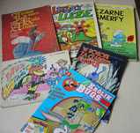 Komiksy 6 szt Chmielewski/czarne smerfy/ latający ludzie