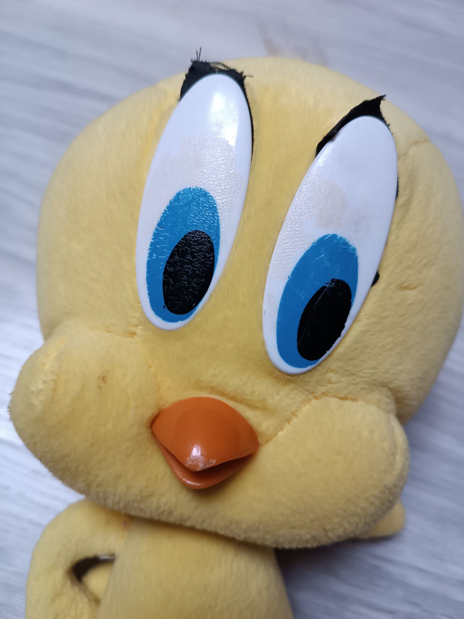2 maskotki tweety żółty ptaszek kanarek bajka zabawka pluszowa