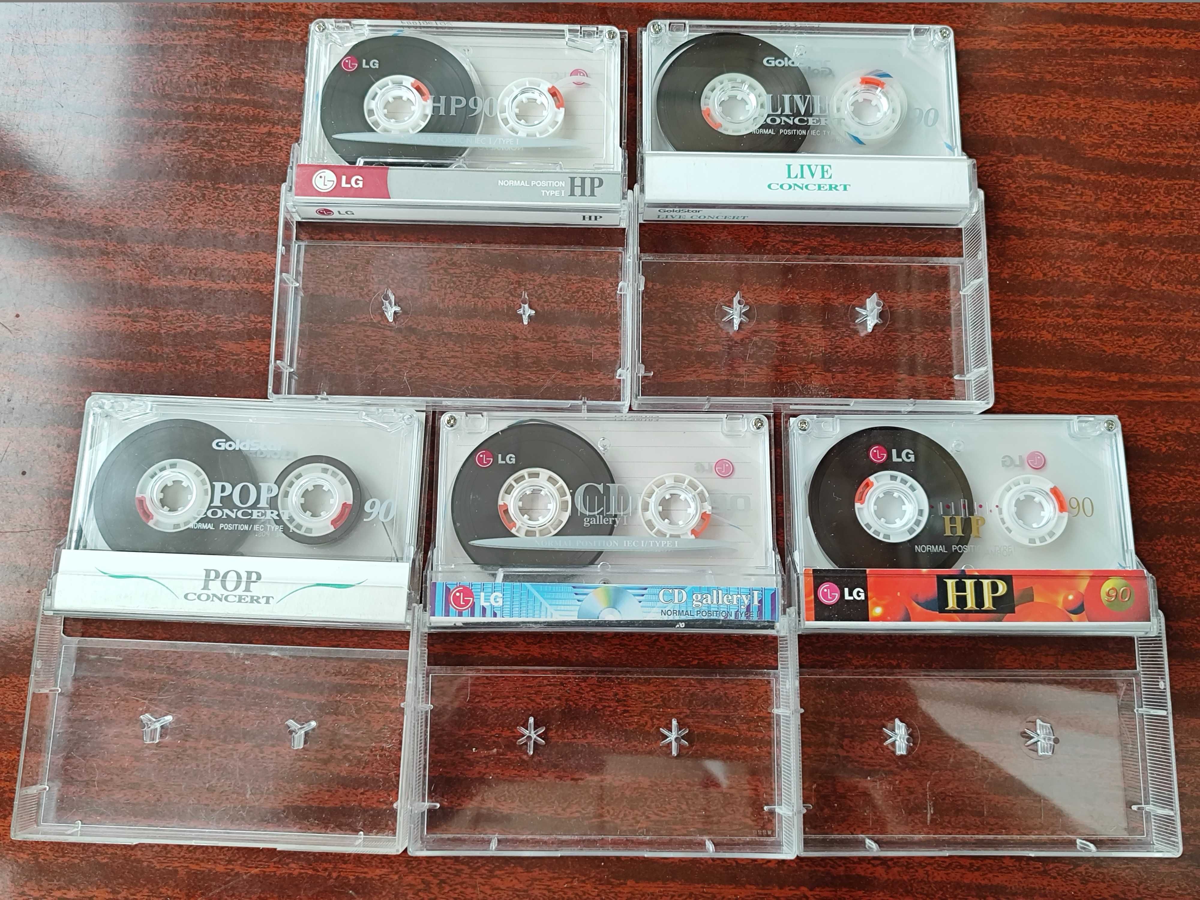 Аудиокассеты GoldStar HD 90, Live, POP, LG HP90, LG CD galleryI 90