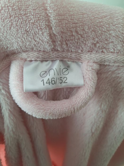 Szlafrok jednorożec r. 146/152 kolor różowy