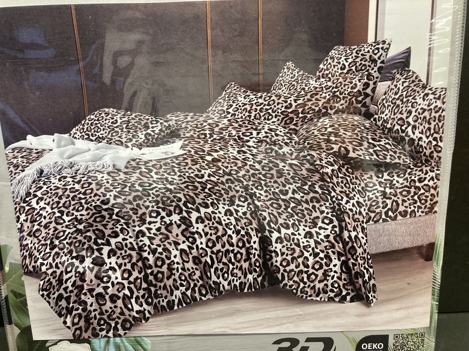 Komplet pościeli 220x200 Antonio Aml-2666 panterka