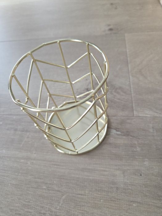 ZŁOTY stojak na długopisy  organizer