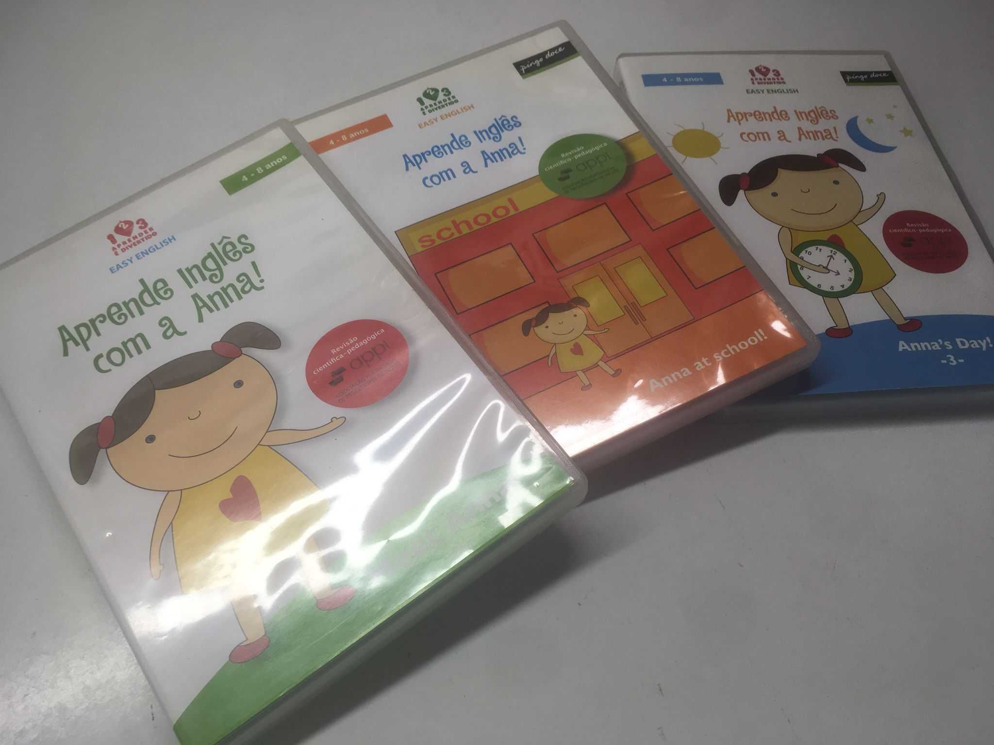 3 DVDs - Aprender Inglês com a Anna