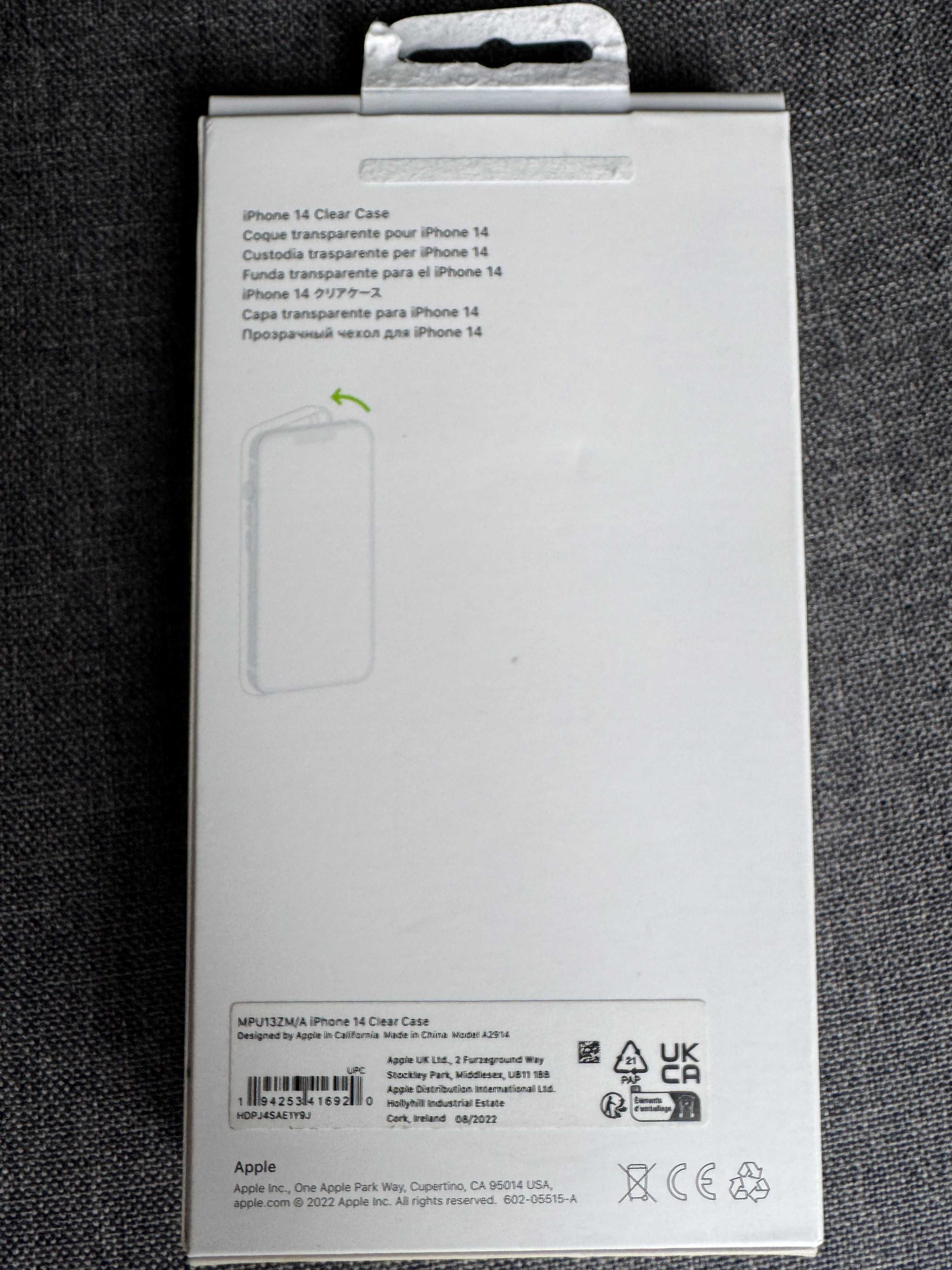 Oryginalne Etui Apple iPhone 14 Clear Case MagSafe