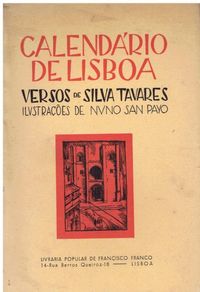 0082 Calendário de Lisboa, de Silva Tavares / Autografado