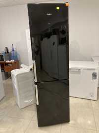 Whirpool 2 метра No Frost холодильник чорний