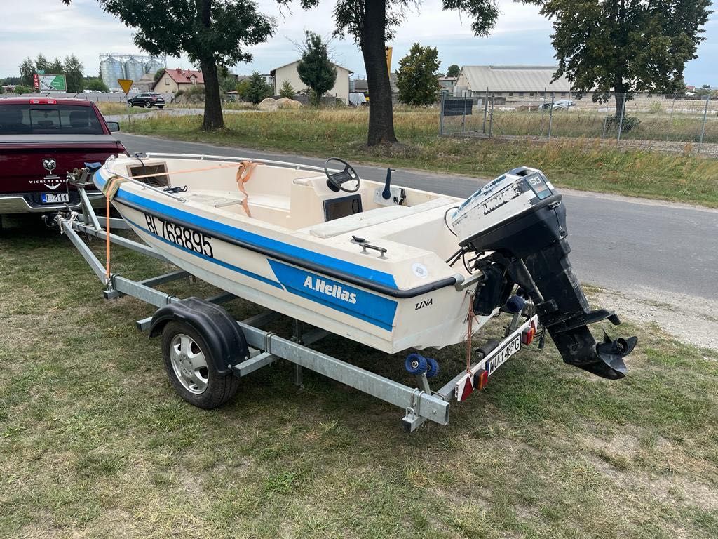 łódka Hellas Paradise 470 motorówka Evinrude 50 hp