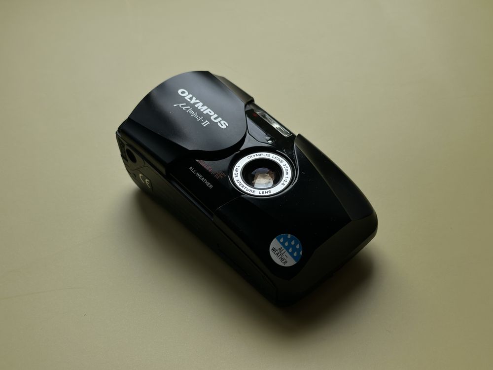 Olympus mju ii плівковий фотоапарат мью 2 чорний як новий
