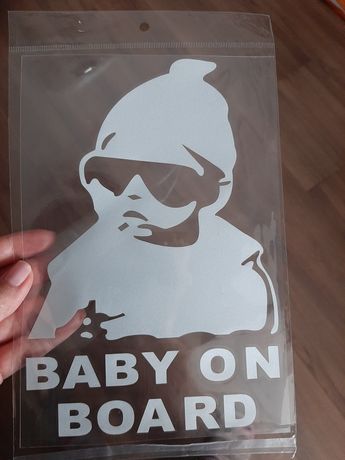 Наклейка дитина в машині хлопчик baby on board