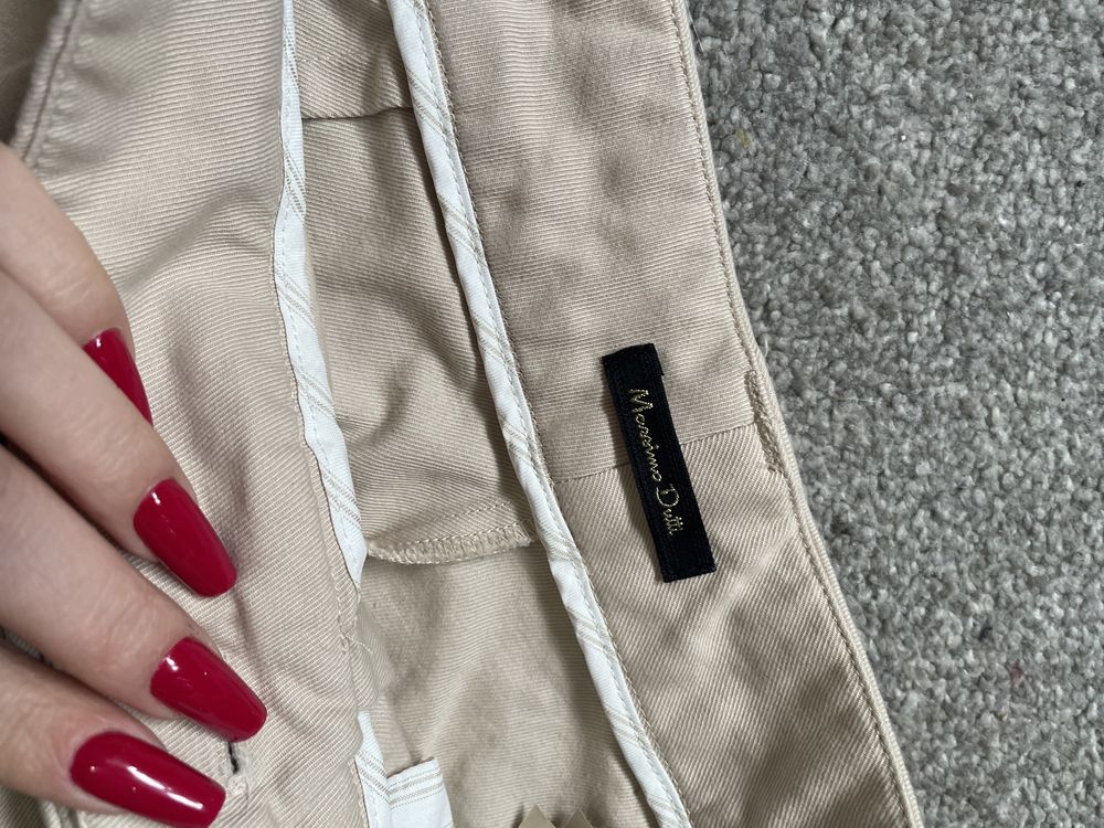 Spodnie massimo dutti s xs beżowe