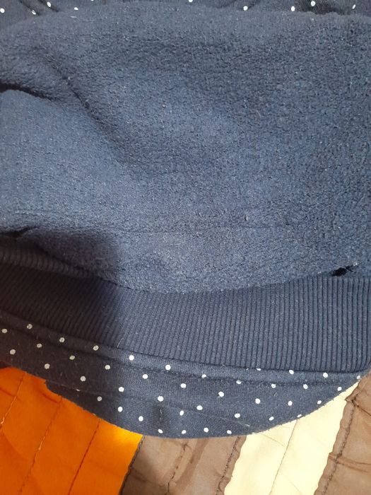 Camisola sweatshirt azul às bolinhas brancas tamanho 7/8 anos brooking